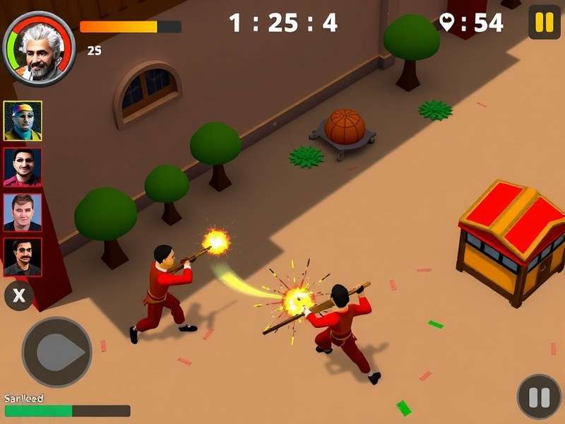 Garam Attack game screenshot showing multiplayer battle